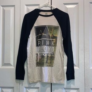 Liquid Blue Men's Pink Floyd Graphic Raglan Sleeve White size S